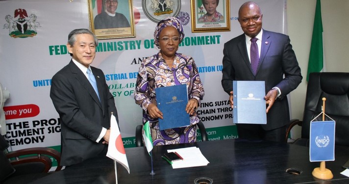 Japan and UNIDO sign agreement on sustainable plastic value chains project in Nigeria