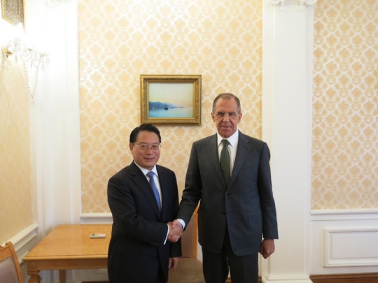 DG, Li Yong and H.E. Mr. Sergey Lavrov, Minister of Foreign Affairs of the Russian Federation